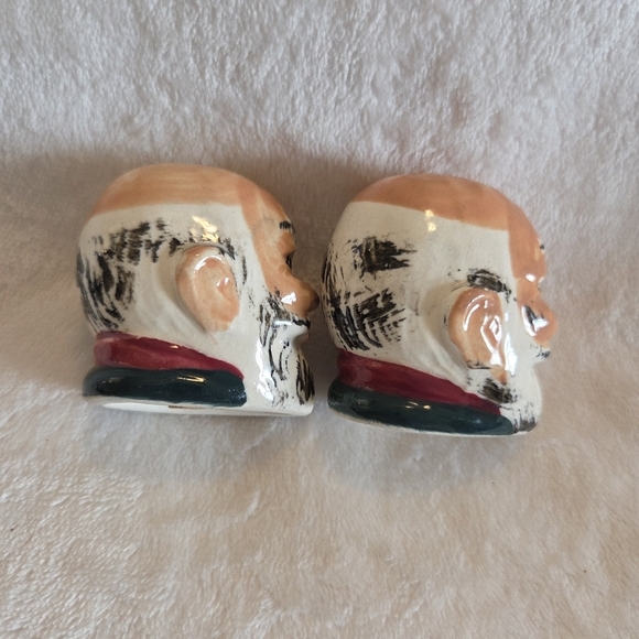 VTG OLD MAN HEADS BALD WITH BEARDS SALT & PEPPER SHAKERS - JAPAN - Picture 5 of 8